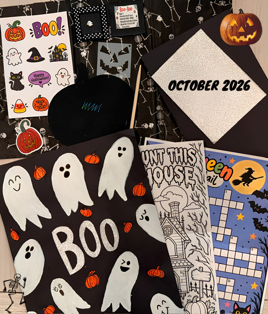 October Happy Mail for Kids Contents